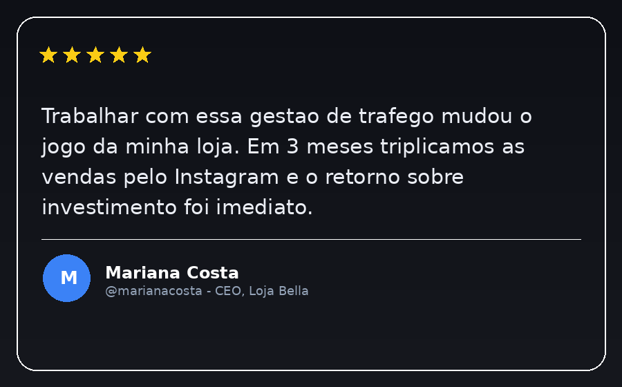 Depoimento de cliente 1